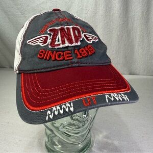 Zion National Park - ZNP Since 1919' Baseball Cap - Gray & Red Embroidered